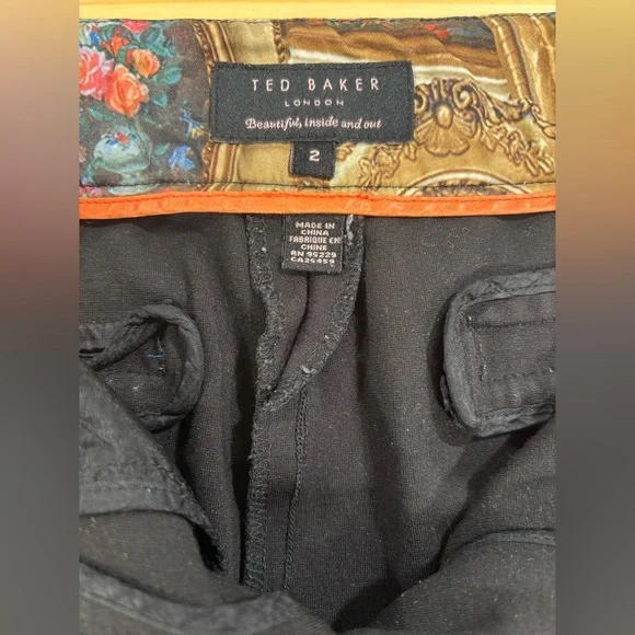 Ted Baker black tapered dress pants. - Picture 4 of 5